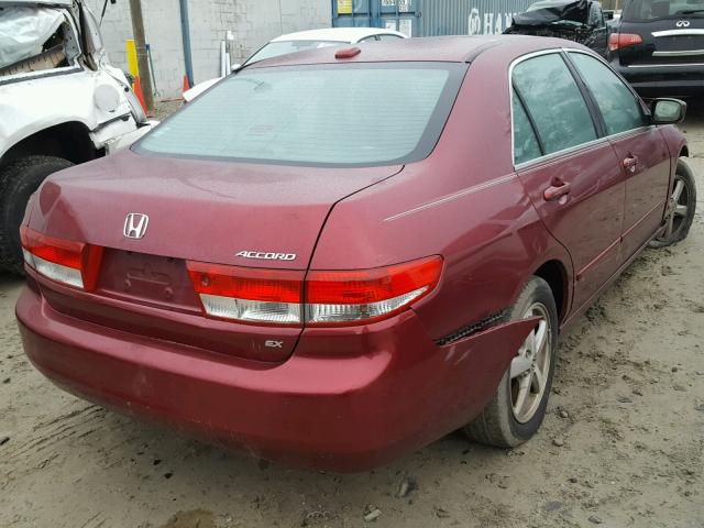 1HGCM56824A120850 - 2004 HONDA ACCORD EX BURGUNDY photo 4