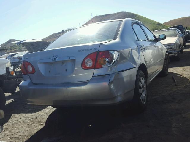 1NXBR32E14Z289389 - 2004 TOYOTA COROLLA CE SILVER photo 4