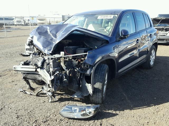 WVGAV7AX1CW581368 - 2012 VOLKSWAGEN TIGUAN S BLUE photo 2