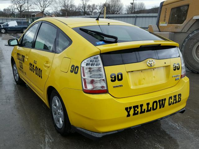 JTDKB20U997857603 - 2009 TOYOTA PRIUS YELLOW photo 3