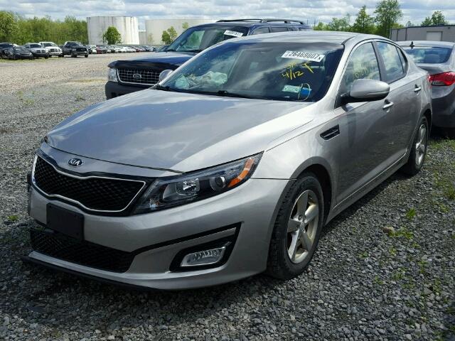 5XXGM4A7XEG348612 - 2014 KIA OPTIMA LX SILVER photo 2