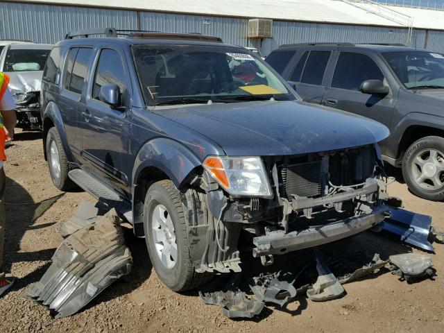 5N1AR18U77C621134 - 2007 NISSAN PATHFINDER BLUE photo 1