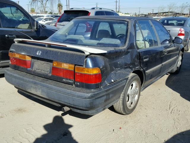 JHMCB7653MC099922 - 1991 HONDA ACCORD LX BLUE photo 4