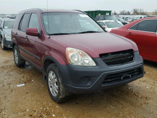 SHSRD78846U439994 - 2006 HONDA CR-V EX MAROON photo 1