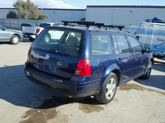 WVWSB61J12W336012 - 2002 VOLKSWAGEN JETTA GLS BLUE photo 4