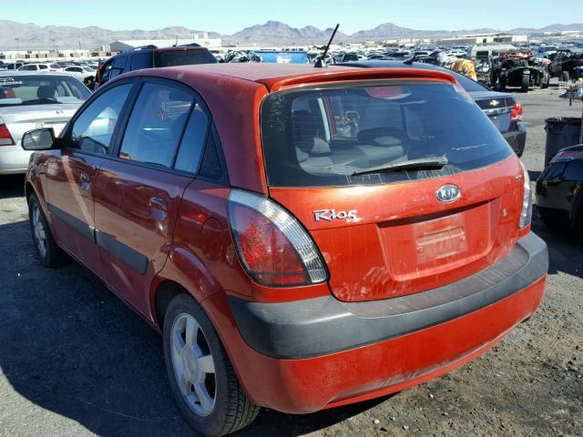 KNADE163566070879 - 2006 KIA RIO 5 RED photo 3