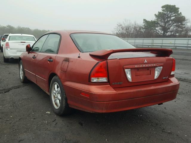 6MMAP87P12T021450 - 2002 MITSUBISHI DIAMANTE V RED photo 3