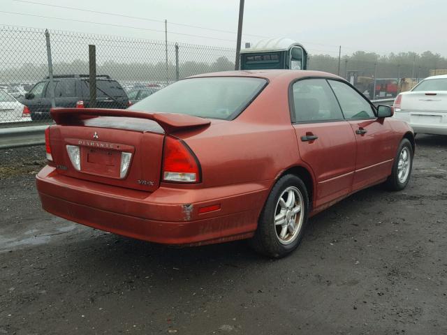 6MMAP87P12T021450 - 2002 MITSUBISHI DIAMANTE V RED photo 4