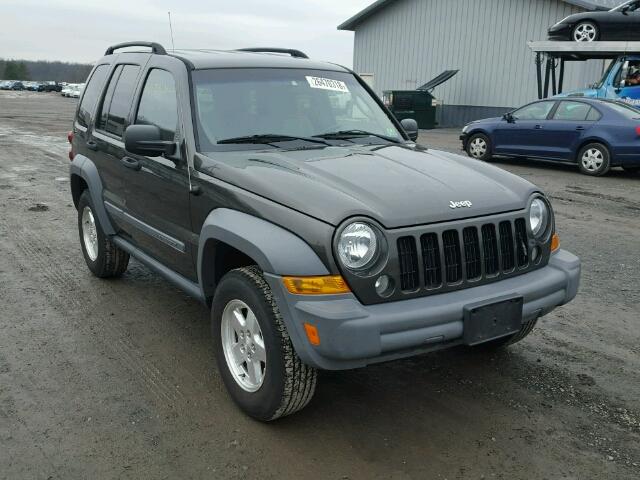 1J4GL48545W636061 - 2005 JEEP LIBERTY SP GRAY photo 1