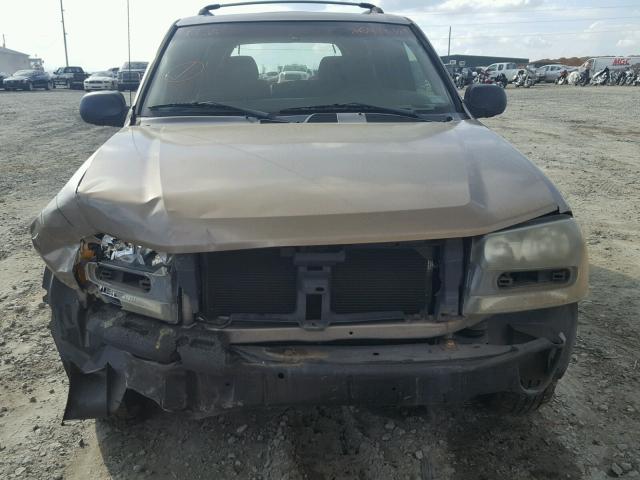 1GNDS13S422527780 - 2002 CHEVROLET TRAILBLAZE BROWN photo 9