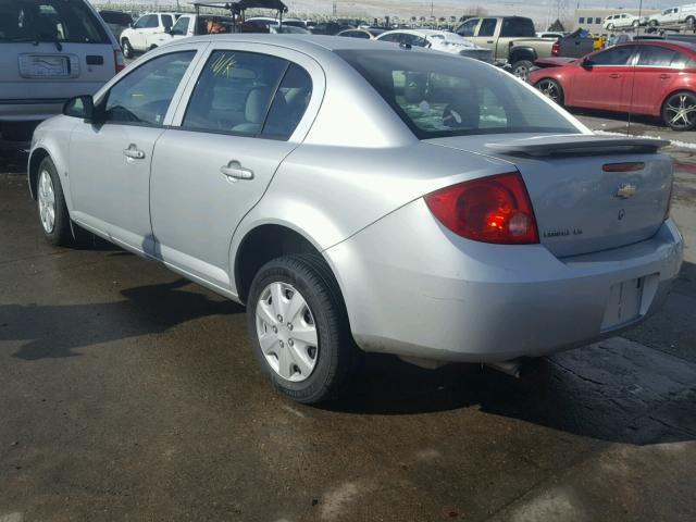 1G1AK58F387214352 - 2008 CHEVROLET COBALT LS SILVER photo 3