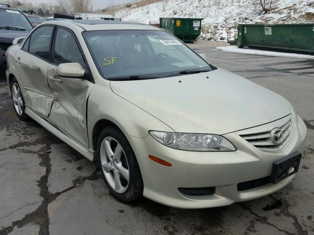 1YVHP80D345N83358 - 2004 MAZDA 6 S CREAM photo 1