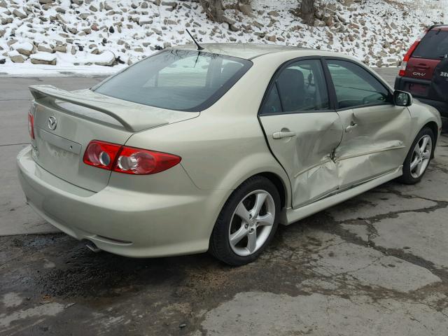 1YVHP80D345N83358 - 2004 MAZDA 6 S CREAM photo 4