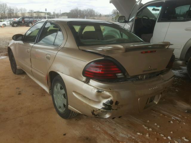 1G2NE52E25M131609 - 2005 PONTIAC GRAND AM S GOLD photo 3