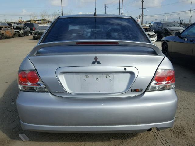 JA3AJ66F94U037108 - 2004 MITSUBISHI LANCER RAL SILVER photo 9