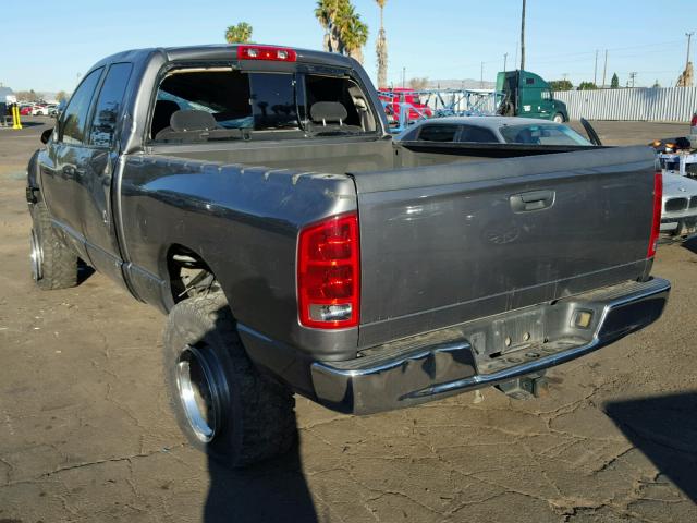 1D7HA18D94S723553 - 2004 DODGE RAM 1500 S GRAY photo 3