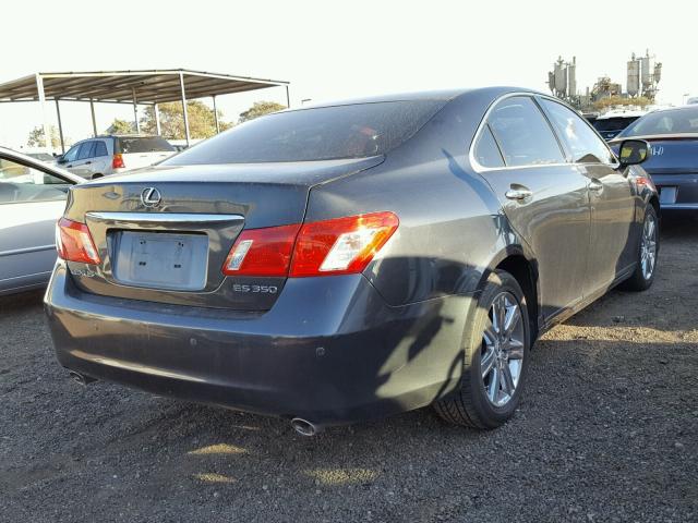 JTHBJ46G472126859 - 2007 LEXUS ES 350 GRAY photo 4