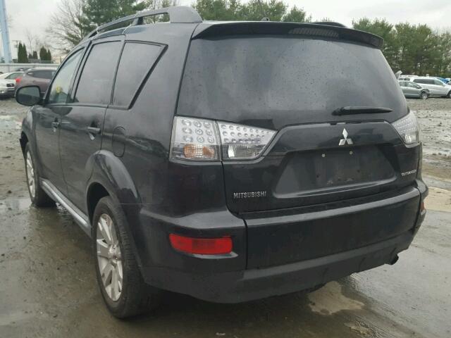 JA4AS3AW8BU014320 - 2011 MITSUBISHI OUTLANDER BLACK photo 3