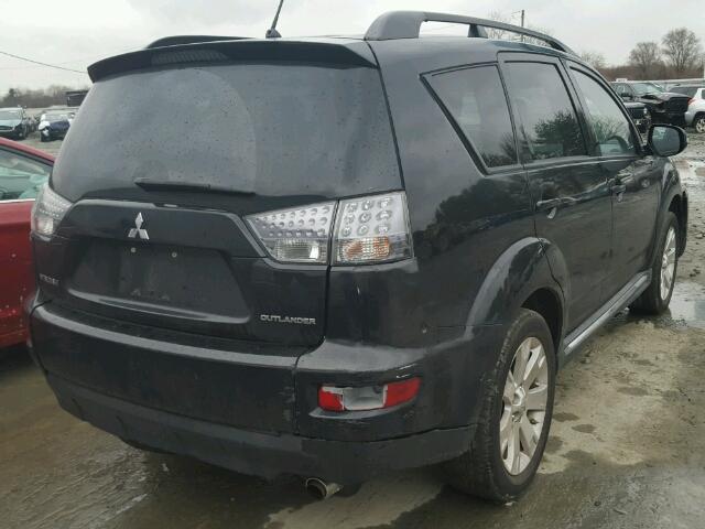 JA4AS3AW8BU014320 - 2011 MITSUBISHI OUTLANDER BLACK photo 4