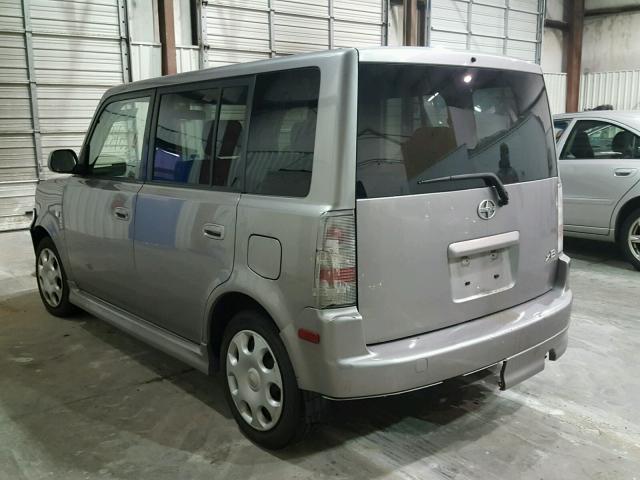 JTLKT324554021514 - 2005 TOYOTA SCION XB SILVER photo 3