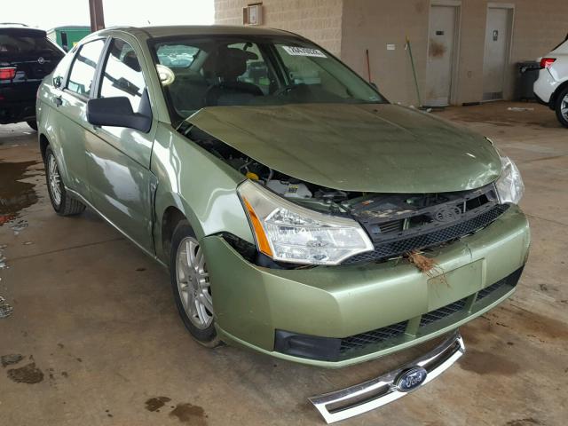 1FAHP35N88W258382 - 2008 FORD FOCUS SE GREEN photo 1