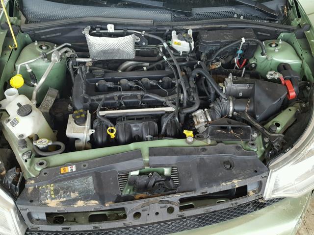 1FAHP35N88W258382 - 2008 FORD FOCUS SE GREEN photo 7