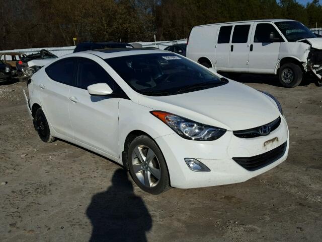 5NPDH4AE6CH142596 - 2012 HYUNDAI ELANTRA GL WHITE photo 1