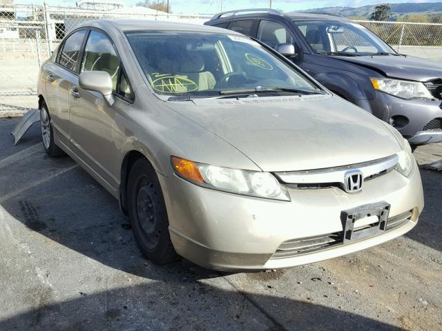 1HGFA16508L081268 - 2008 HONDA CIVIC LX BEIGE photo 1