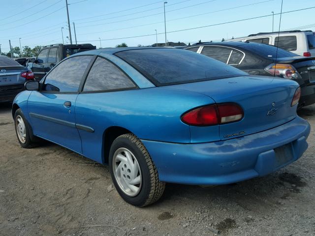 3G1JC1242XS817600 - 1999 CHEVROLET CAVALIER B BLUE photo 3