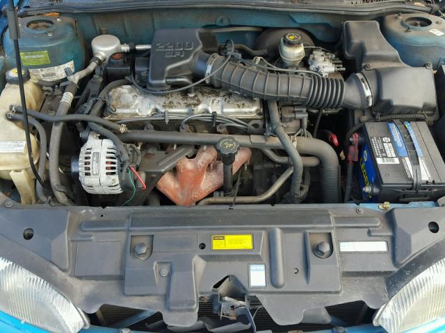 3G1JC1242XS817600 - 1999 CHEVROLET CAVALIER B BLUE photo 7