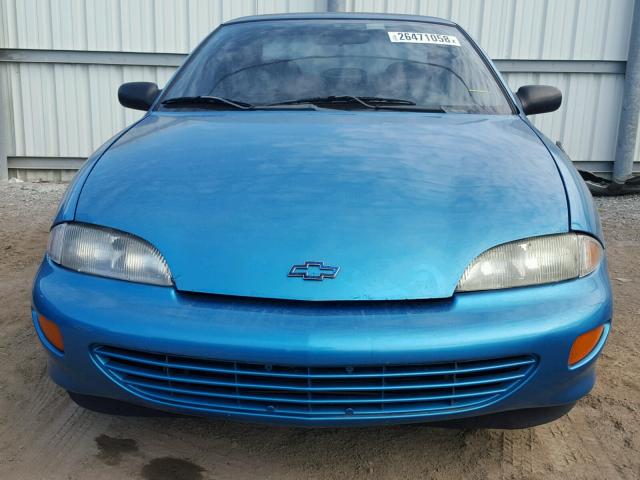 3G1JC1242XS817600 - 1999 CHEVROLET CAVALIER B BLUE photo 9