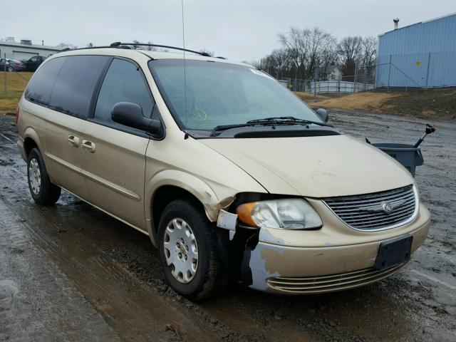 2C8GP44G01R165514 - 2001 CHRYSLER TOWN & COU GOLD photo 1