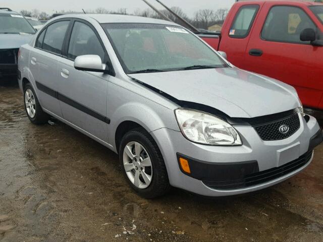 KNADE123X76210349 - 2007 KIA RIO BASE SILVER photo 1