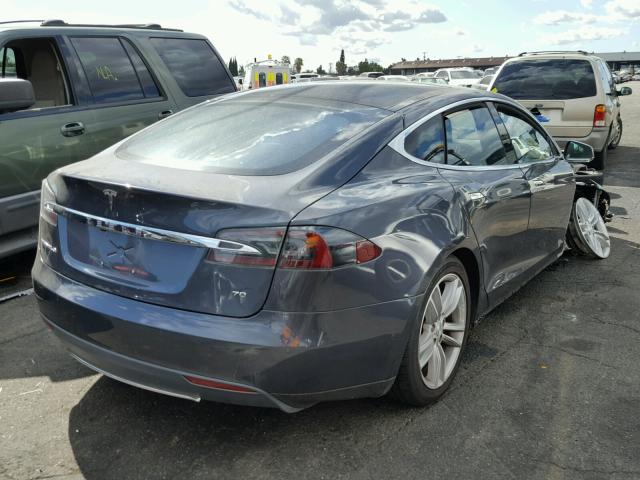 5YJSA1E15GF128517 - 2016 TESLA MODEL S GRAY photo 4