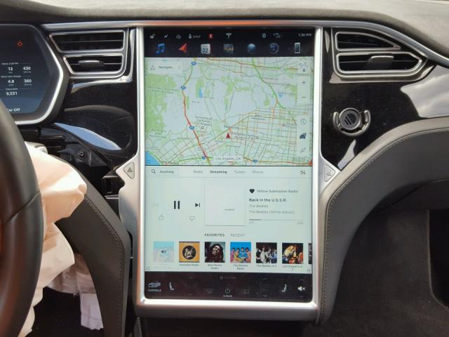 5YJSA1E15GF128517 - 2016 TESLA MODEL S GRAY photo 9