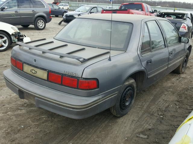 2G1WL54T3P1133796 - 1993 CHEVROLET LUMINA GRAY photo 4