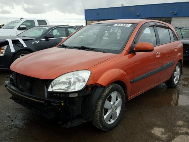 KNADE163986313614 - 2008 KIA RIO 5 SX ORANGE photo 2