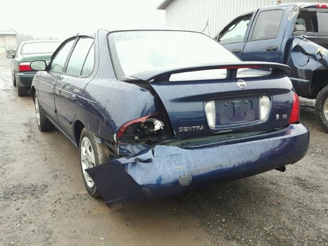 3N1CB51D66L599300 - 2006 NISSAN SENTRA 1.8 BLUE photo 3