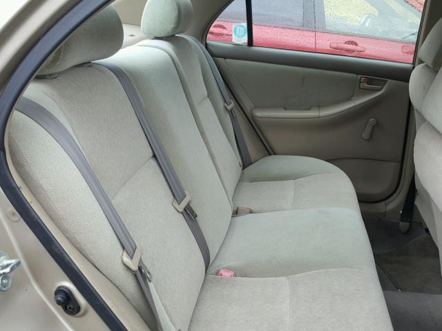 2T1BR32E84C255080 - 2004 TOYOTA COROLLA CE BEIGE photo 6