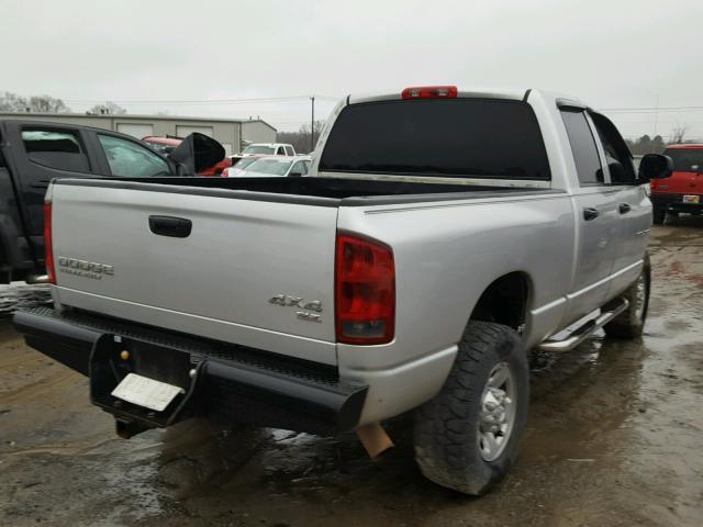 3D7KU28C94G247516 - 2004 DODGE RAM 2500 S SILVER photo 4