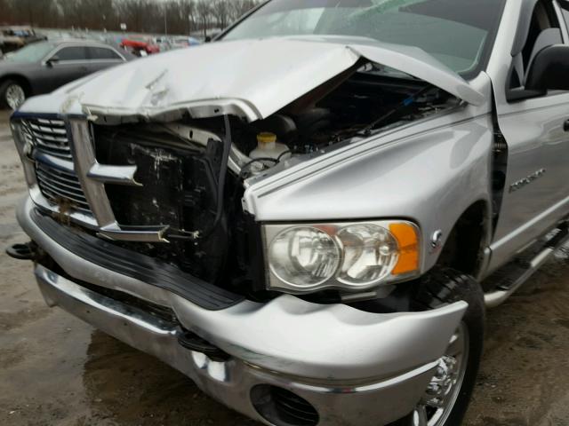 3D7KU28C94G247516 - 2004 DODGE RAM 2500 S SILVER photo 9