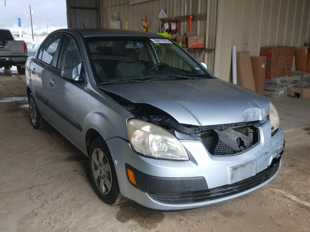 KNADE123876224685 - 2007 KIA RIO BASE BLUE photo 1