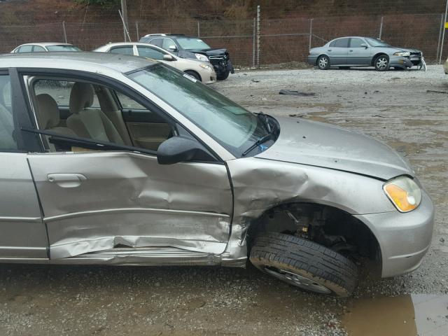 1HGES16543L000127 - 2003 HONDA CIVIC LX TAN photo 9