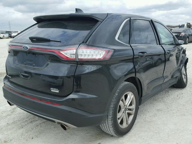 2FMTK3J9XFBB59911 - 2015 FORD EDGE SEL BLACK photo 4