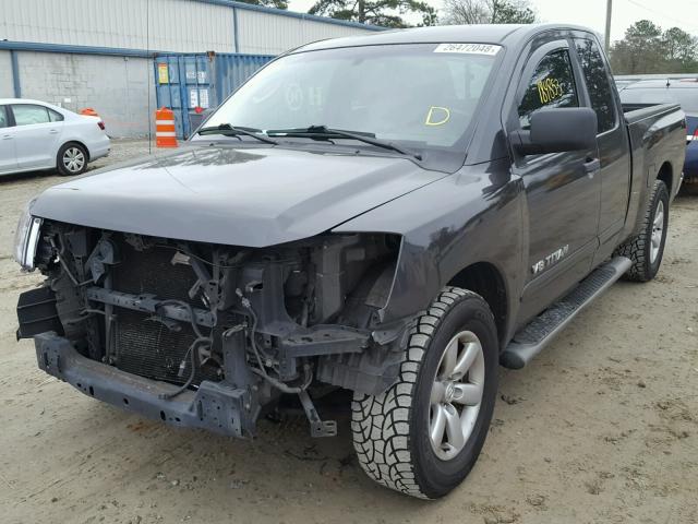 1N6BA06A98N300704 - 2008 NISSAN TITAN XE GRAY photo 2