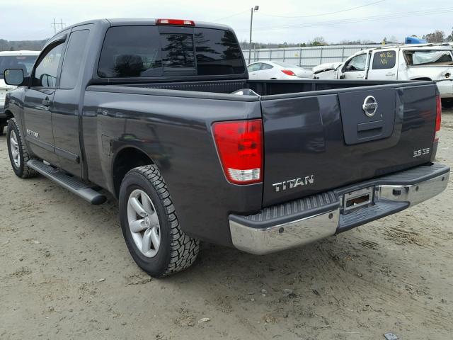 1N6BA06A98N300704 - 2008 NISSAN TITAN XE GRAY photo 3