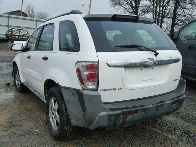 2CNDL23FX56142841 - 2005 CHEVROLET EQUINOX LS WHITE photo 3