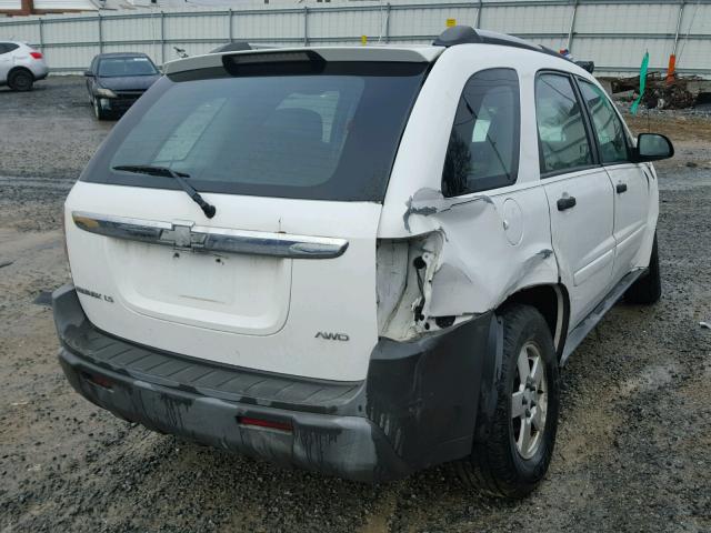 2CNDL23FX56142841 - 2005 CHEVROLET EQUINOX LS WHITE photo 4