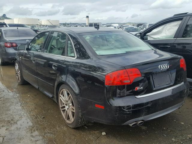 WAUGL78EX8A033010 - 2008 AUDI S4 QUATTRO BLACK photo 3