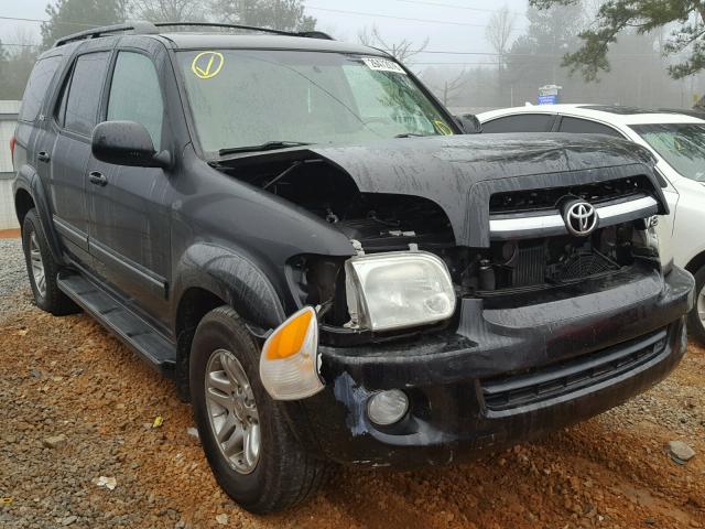 5TDZT34A36S268324 - 2006 TOYOTA SEQUOIA SR BLACK photo 1